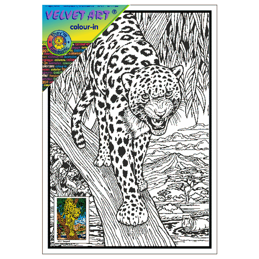 LEOPARD Velvet Art Picture