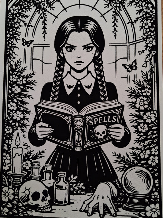 WEDNESDAY Velvet Art Picture