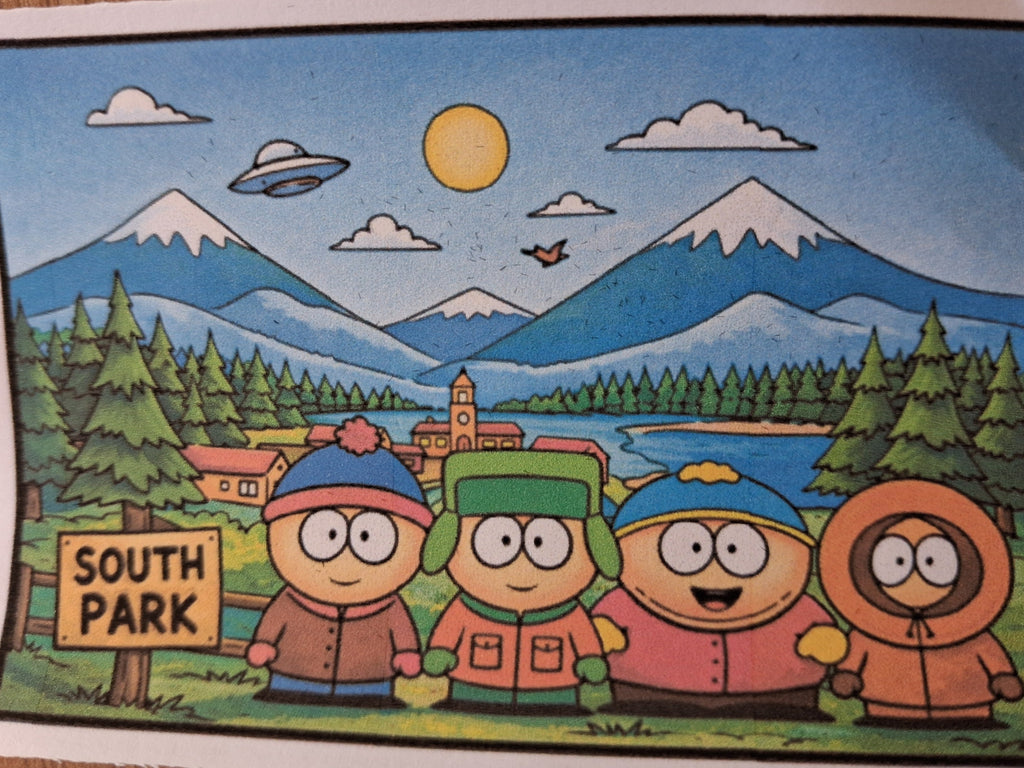 SOUTH PARK Velvet Art Set, 12 Brush Pens, 5 Glitter and Glue