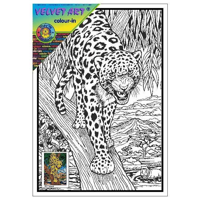 LEOPARD Velvet Art Picture