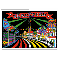 BLACKPOOL ILLUMINATIONS Velvet Art Picture