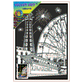 BLACKPOOL TOWER Velvet Art Set, 12 Brush Pens, 5 Glitter and Glue