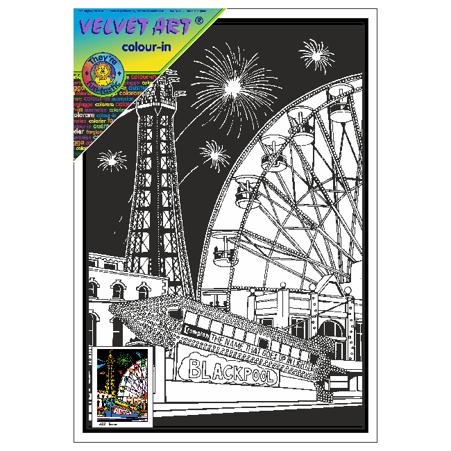 BLACKPOOL TOWER Velvet Art Picture