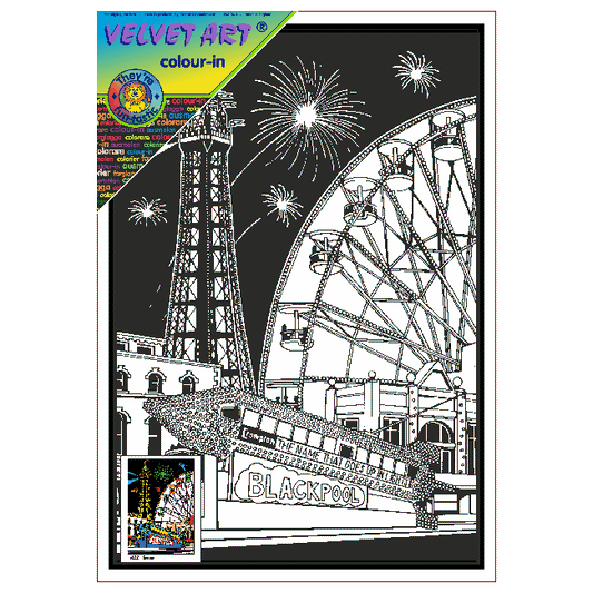 BLACKPOOL TOWER Velvet Art Picture