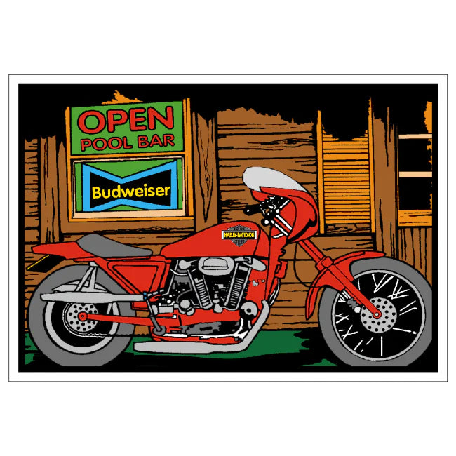 CLASSIC BIKE Velvet Art Picture