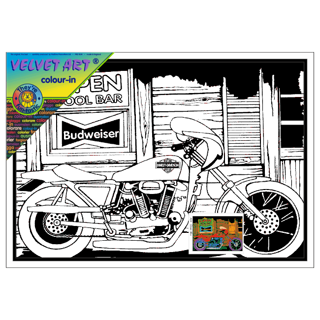 CLASSIC BIKE Velvet Art Picture