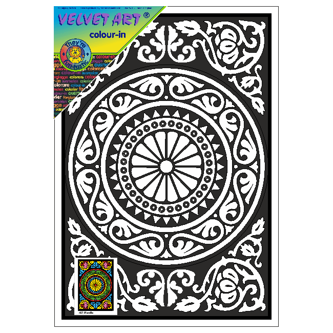 MANDALA Velvet Art Picture