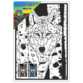 WOLF Velvet Art Set, 12 Brush Pens, 5 Glitter and Glue