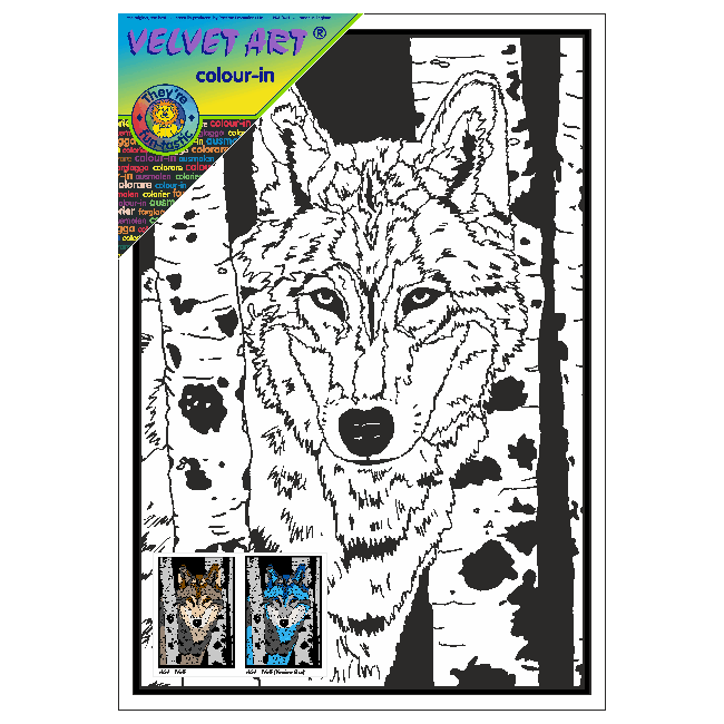 WOLF Velvet Art Set, 12 Brush Pens, 5 Glitter and Glue