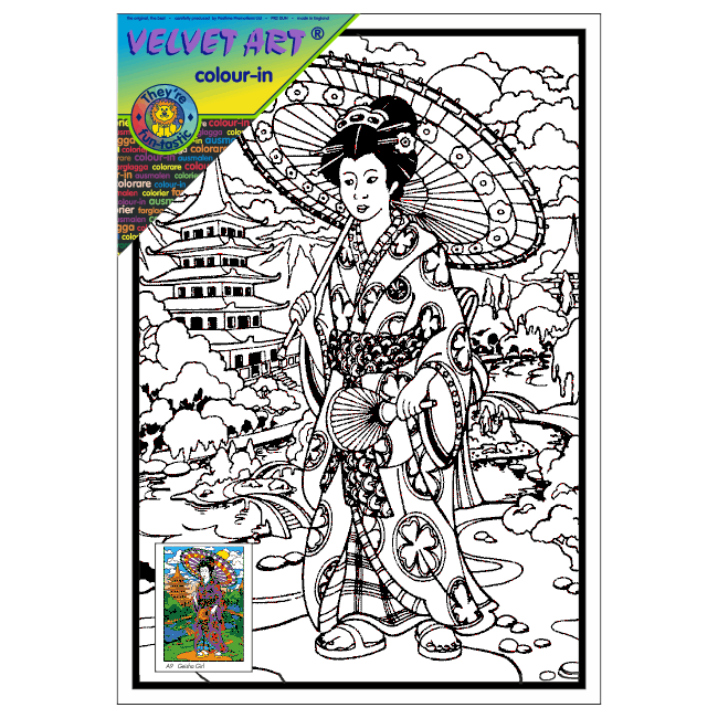 GEISHA - Velvet Art Picture