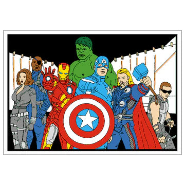 AVENGERS Velvet Art Picture