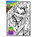 BATMAN - JOKER Velvet Art Set, 12 Brush Pens, 5 Glitter and Glue