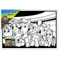 PAW PATROL and FRIENDS  Velvet Art Set, 12 Brush Pens, 5 Glitter and Glue