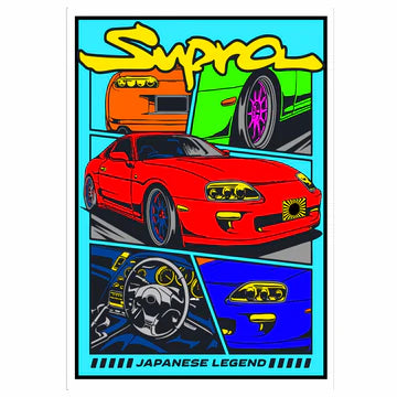 CAR - SUPRA Velvet Art Picture
