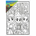 K POP DEMON HUNTERS - CARTOON Velvet Art Set, 12 Brush Pens, 5 Glitter and Glue