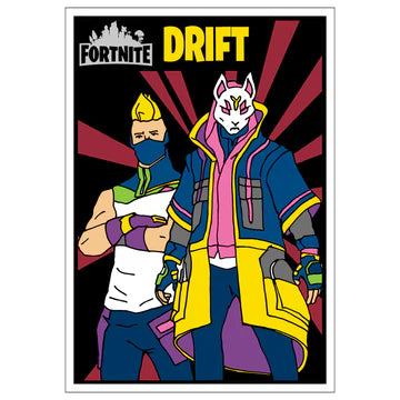 FORTNITE - DRIFT Velvet Art Picture