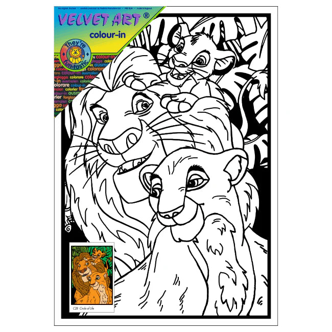 LION KING Velvet Art Picture