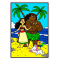 MOANA Velvet Art Picture