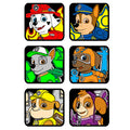 PAW PATROL - 6 Velvet Art Set, 12 Brush Pens, 5 Glitter and Glue
