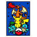 POKEMON - DRAGON  Velvet Art Set, 12 Brush Pens, 5 Glitter and Glue