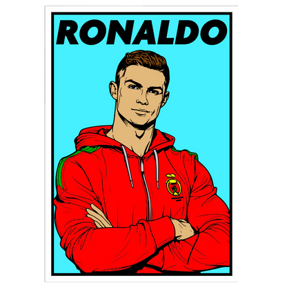 CRISTIANO RONALDO Velvet Art Set, 12 Brush Pens, 5 Glitter and Glue