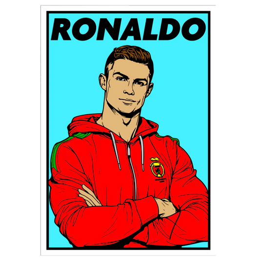 CRISTIANO RONALDO Velvet Art Set, 12 Brush Pens, 5 Glitter and Glue