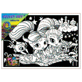 SHIMMER and SHINE  Velvet Art Set, 12 Brush Pens, 5 Glitter and Glue