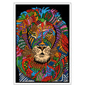 TANGLE - LION Velvet Art Picture