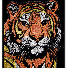 TIGER Velvet Art Set, 12 Brush Pens, 5 Glitter and Glue