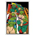 TURTLES Velvet Art Set, 12 Brush Pens, 5 Glitter and Glue