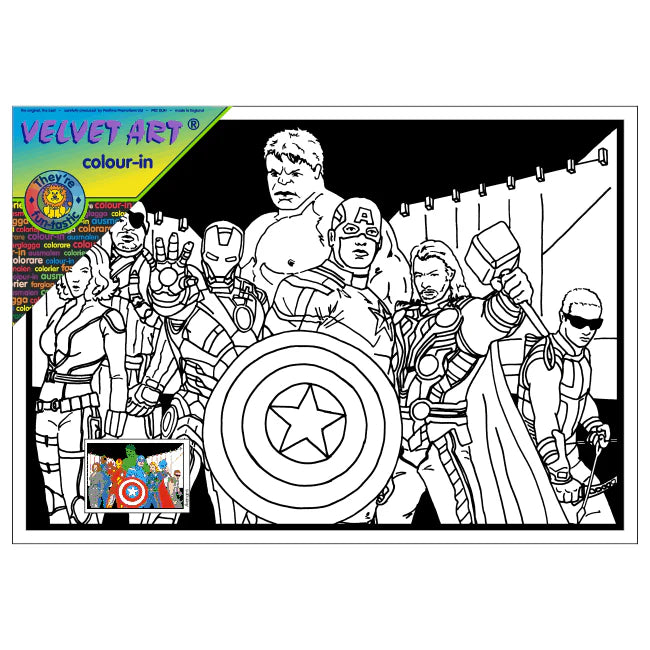 AVENGERS Velvet Art Picture