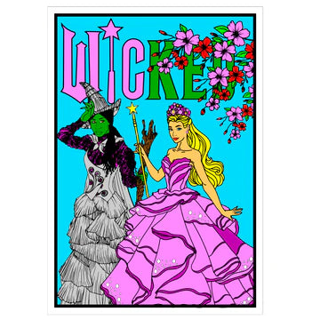 WICKED Velvet Art Set, 12 Brush Pens, 5 Glitter and Glue