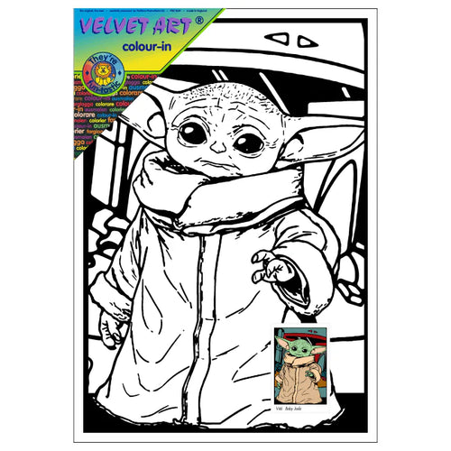 YODA Velvet Art Set, 12 Brush Pens, 5 Glitter and Glue