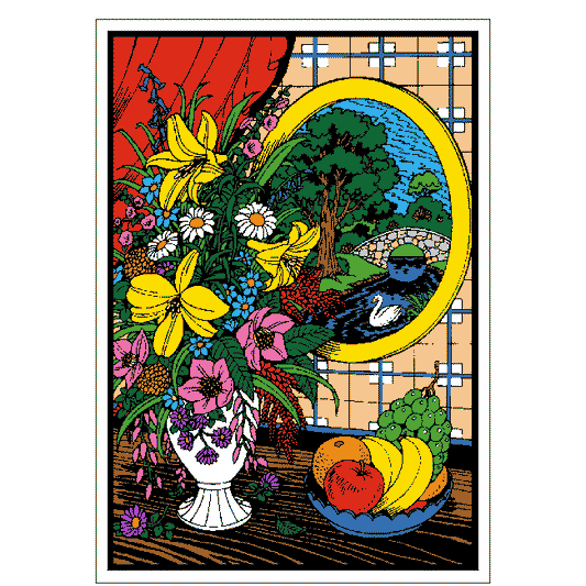 VASE - SUMMERTIME Velvet Art Set, 12 Brush Pens, 5 Glitter and Glue